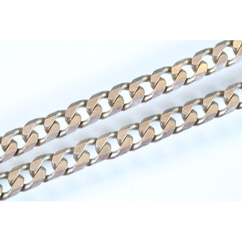 225 - Group of silver jewellery to include a flat link necklace chain (hallmarked to jump link, measures 1... 