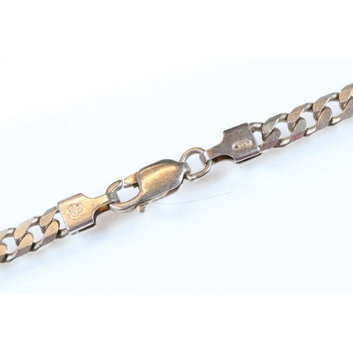 225 - Group of silver jewellery to include a flat link necklace chain (hallmarked to jump link, measures 1... 