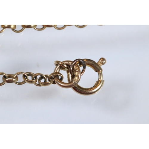 233 - Group of 9ct gold jewellery to include a coin ring mount with pierced shoulders (hallmarked Sheffiel... 