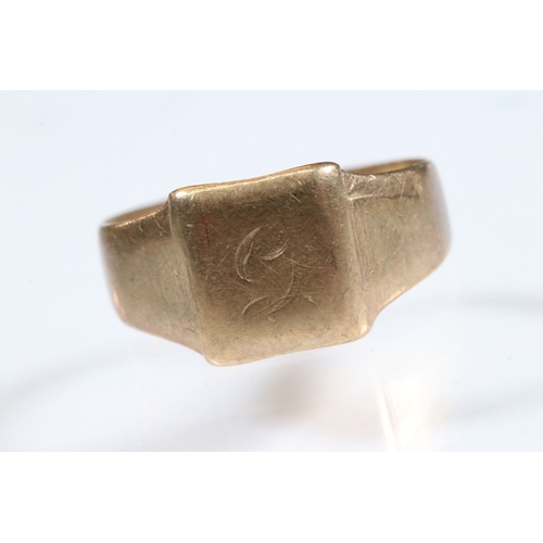 233 - Group of 9ct gold jewellery to include a coin ring mount with pierced shoulders (hallmarked Sheffiel... 