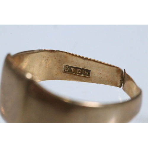 233 - Group of 9ct gold jewellery to include a coin ring mount with pierced shoulders (hallmarked Sheffiel... 
