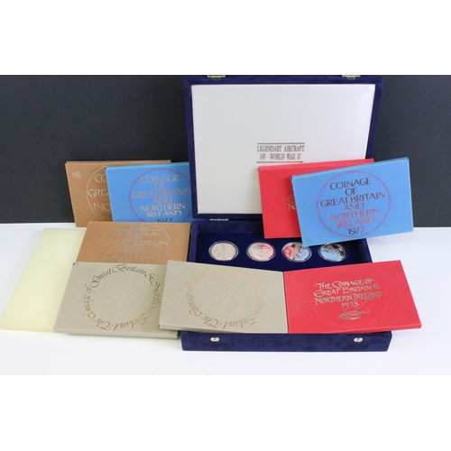 431 - A collection of Royal Mint Queen Elizabeth II brilliant uncirculated annual coin year sets to includ... 