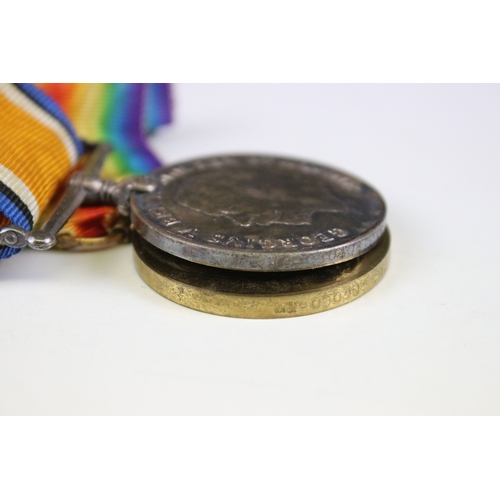 433 - A British World War One / WW1 full size medal trio to include Victory medal, British War medal and t... 