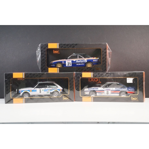 Three boxed 1/18 scale Ixo Models diecast models to include 18RMC038A ...