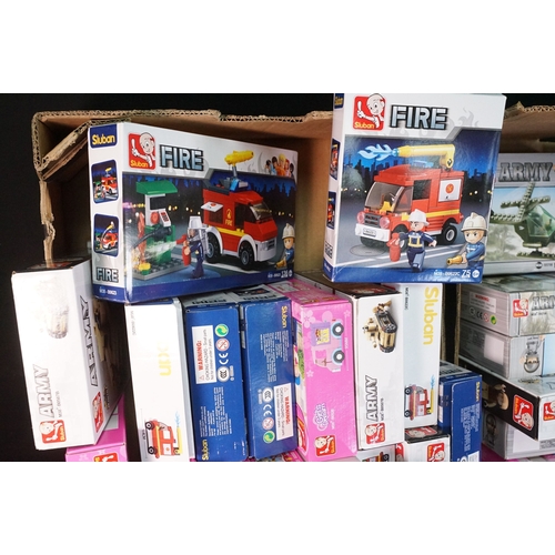 53 Boxed Sluben building kits to include Fire, Army and Girls Dream ...