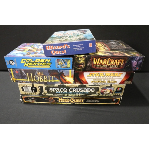 61 - Games Workshop / Fantasy Gaming - Seven boxed games to include MB Hero Quest, MB Space Crusade, Game... 