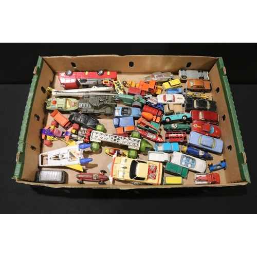 69 - 50 Mid 20th C play worn diecast models to include Corgi, Dinky, Matchbox etc featuring Corgi Bedford... 