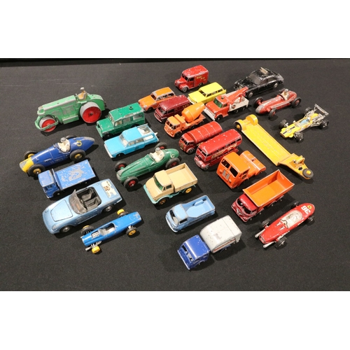69 - 50 Mid 20th C play worn diecast models to include Corgi, Dinky, Matchbox etc featuring Corgi Bedford... 