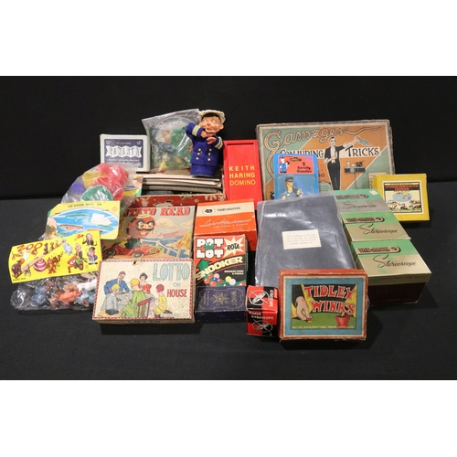 72 - Collection of boxed vintage toys and games to include 4 x View Masters, De La Rue Canasta, Merit Gyr... 