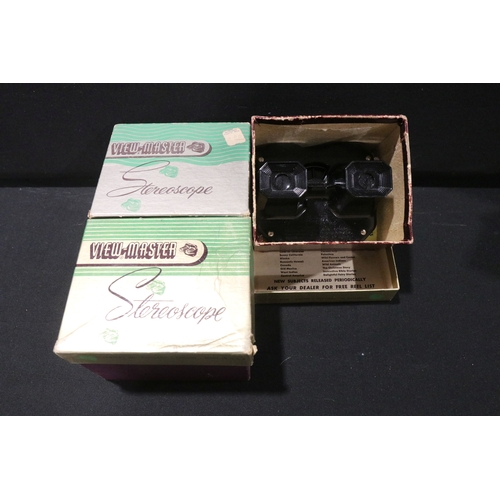 72 - Collection of boxed vintage toys and games to include 4 x View Masters, De La Rue Canasta, Merit Gyr... 