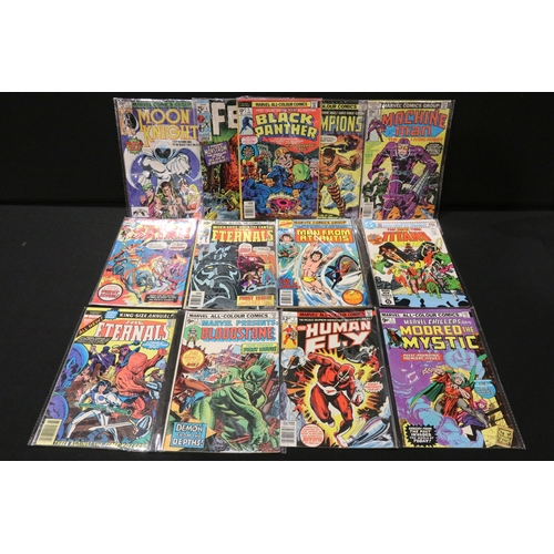 79 - Comics - 12 first issue #1 comics to include DC The New Teen Titans, Marvel Black Panther, Marvel Hu... 