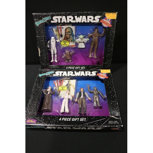 80 - Seven boxed figures and figure sets to include 2 x Star Wars Bend-Ems 4 piece gift sets (variants), ... 