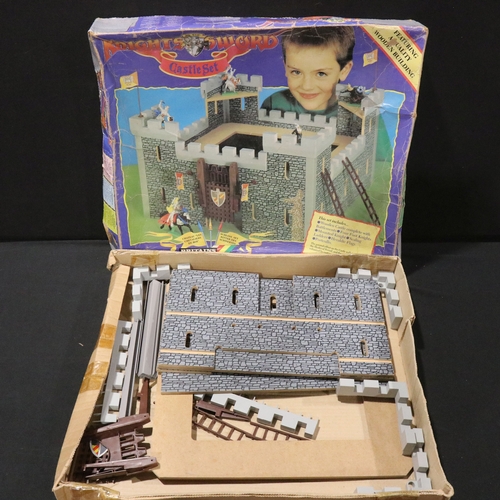 83 - Six boxed figure play sets to include 3 x Britains Knights of the Sword (Castle Set, Lion Castle & S... 