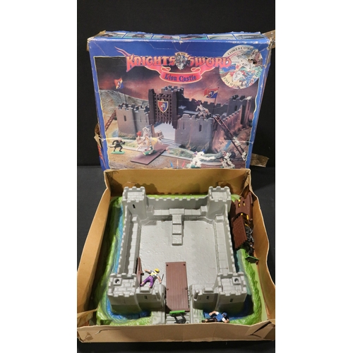 83 - Six boxed figure play sets to include 3 x Britains Knights of the Sword (Castle Set, Lion Castle & S... 
