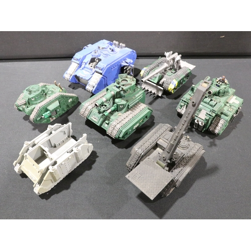86 - Games Workshop - Collection of plastic figures, accessories and vehicles to include Space Marine and... 