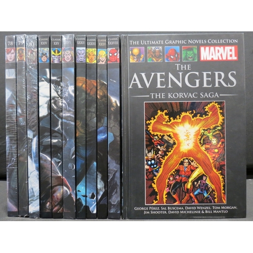 82 - Comics - 35 Marvel The Ultimate Graphic Novels Collection hardback books to include sealed examples