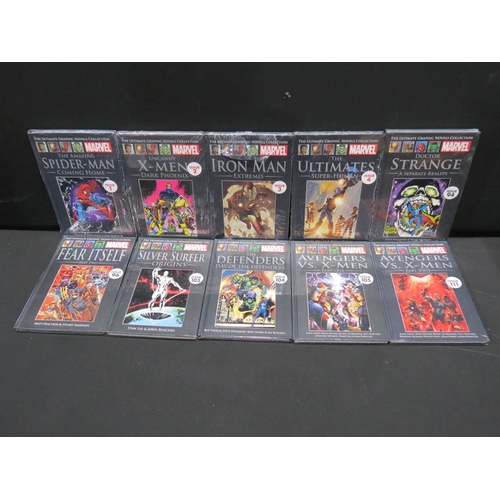 82 - Comics - 35 Marvel The Ultimate Graphic Novels Collection hardback books to include sealed examples