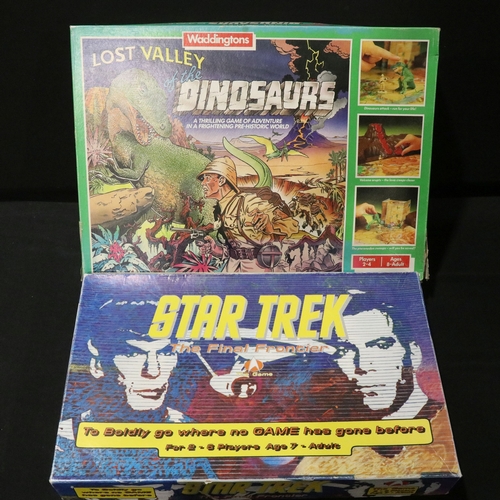 63 - 28 Boxed TV / Film / Sci Fi related board games to include Mattel Harry Potter Whomping Willow, seal... 