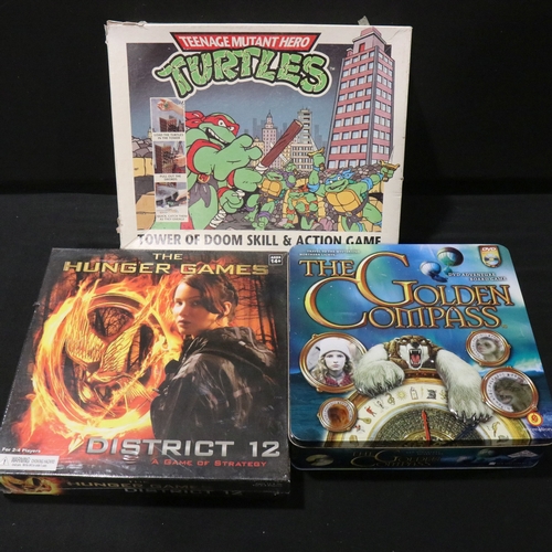 63 - 28 Boxed TV / Film / Sci Fi related board games to include Mattel Harry Potter Whomping Willow, seal... 