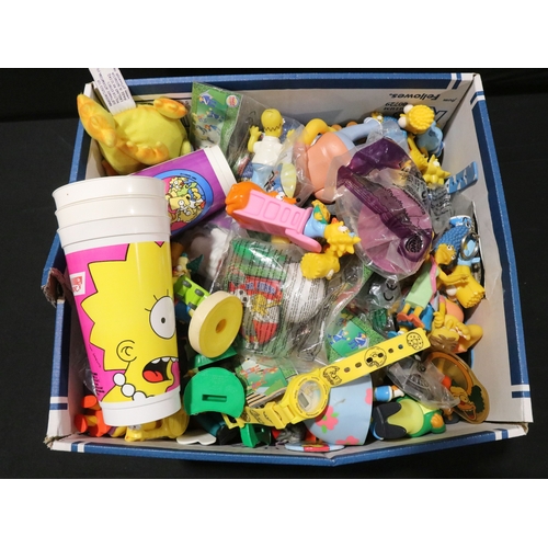 65 - Large quantity of toys, figures and collectables to include The Simpsons, Doctor Who, Star Wars, Tee... 