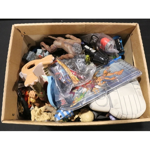 65 - Large quantity of toys, figures and collectables to include The Simpsons, Doctor Who, Star Wars, Tee... 