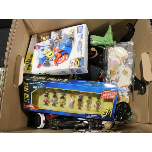 65 - Large quantity of toys, figures and collectables to include The Simpsons, Doctor Who, Star Wars, Tee... 