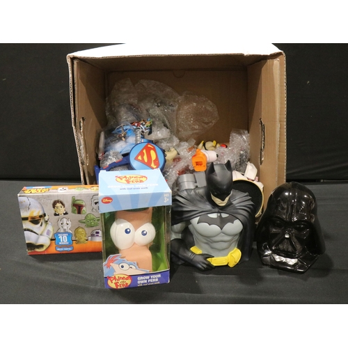 65 - Large quantity of toys, figures and collectables to include The Simpsons, Doctor Who, Star Wars, Tee... 
