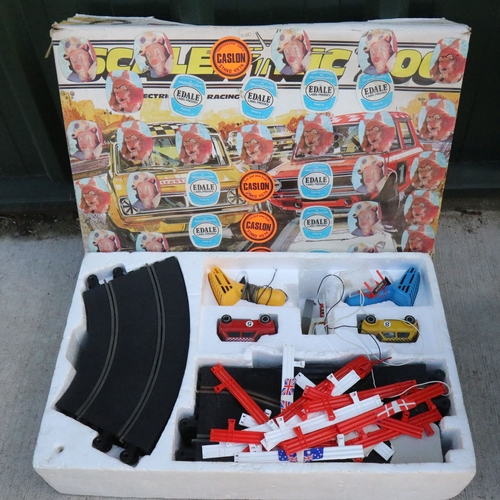 67 - Boxed Scalextric 300 set with both slot cars plus 10 x boxed slot car sets all without cars to inclu... 