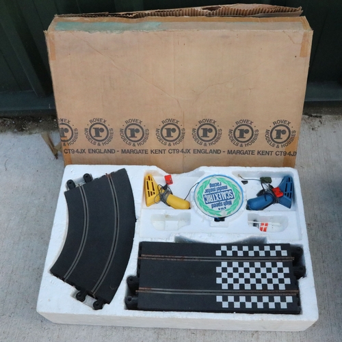 67 - Boxed Scalextric 300 set with both slot cars plus 10 x boxed slot car sets all without cars to inclu... 