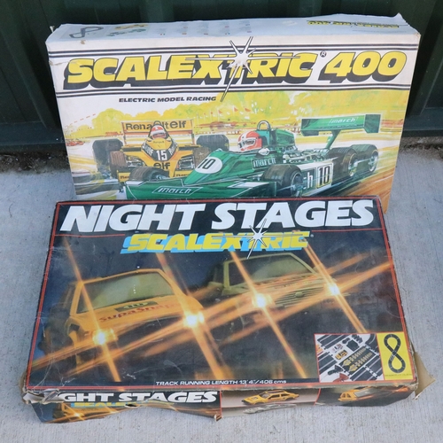 67 - Boxed Scalextric 300 set with both slot cars plus 10 x boxed slot car sets all without cars to inclu... 