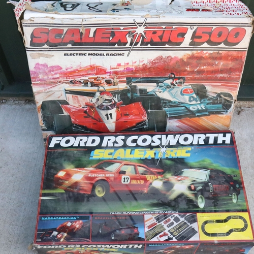 67 - Boxed Scalextric 300 set with both slot cars plus 10 x boxed slot car sets all without cars to inclu... 