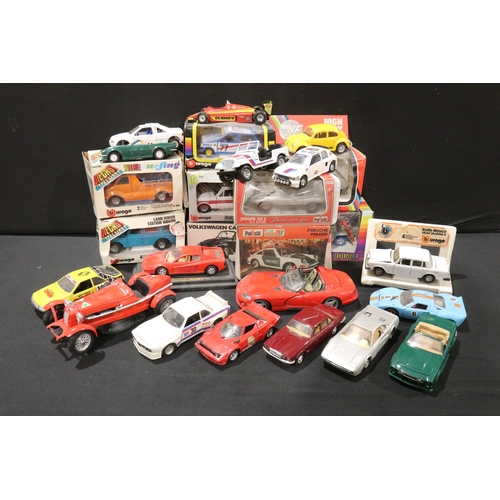 73 - Nine boxed diecast models to include 4 x Polistil (S686 Mercedes 450SL, S15 Volkswagen Cabriolet, S2... 