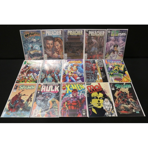 84 - Comics - Around 140 comics to include Marvel, DC, Image, Dark Horse etc featuring Batman, Preacher, ... 