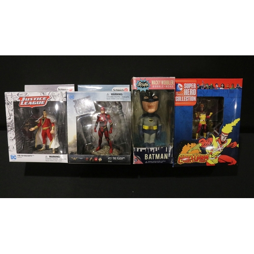 93 - 23 Boxed TV / Film / Superhero figures to include 5 x Funko Pop figures, Jakks Avengers Set, 5 x DC ... 