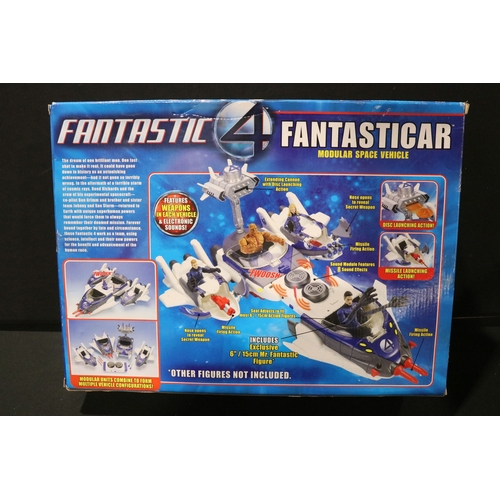 96 - Four boxed superhero /Sci Fi play sets to include Bluebird Manta Force Entire Space Battle Ship (unc... 