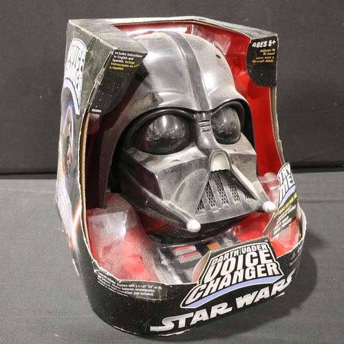 99 - Star Wars - 10 Boxed and carded Star Wars toys and collectables to include Hasbro Darth Vader Voice ... 