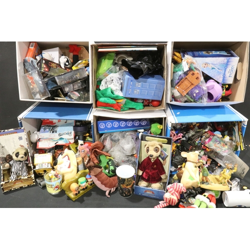 90 - Large quantity of TV & film related toys, figures and collectables to include Disney, Frozen, 2 x bo... 