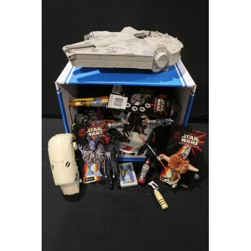 98 - Large collection of Sci Fi and TV related toys, figures and collectables to include Star Wars, Batma... 