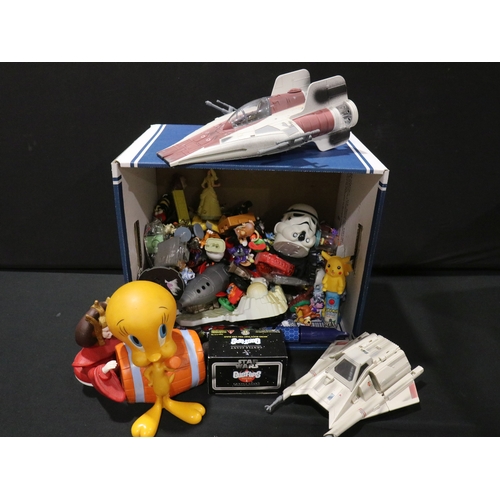 98 - Large collection of Sci Fi and TV related toys, figures and collectables to include Star Wars, Batma... 