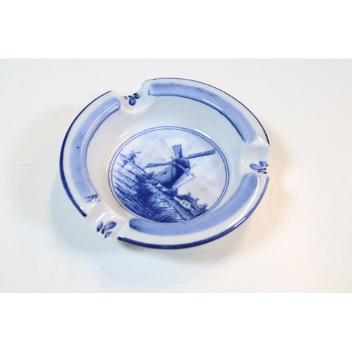 42 - Group of Delft wares, to comprise lidded pot, jug, ashtray, vase, etc. together with two modern Chin... 