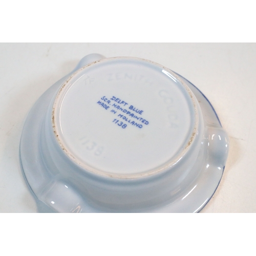 42 - Group of Delft wares, to comprise lidded pot, jug, ashtray, vase, etc. together with two modern Chin... 