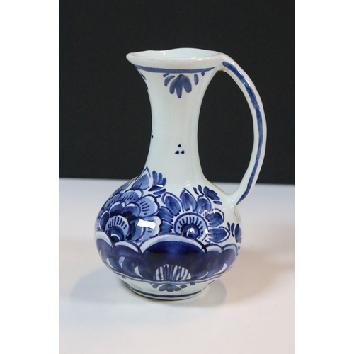 42 - Group of Delft wares, to comprise lidded pot, jug, ashtray, vase, etc. together with two modern Chin... 