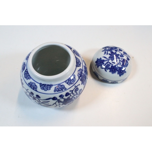 42 - Group of Delft wares, to comprise lidded pot, jug, ashtray, vase, etc. together with two modern Chin... 