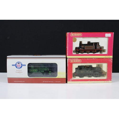 Three boxed OO gauge locomotives to include 2 x Hornby (R2190 LBSC 0-6 ...