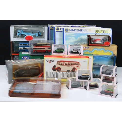273 - 28 Boxed / cased diecast models to include Oxford Diecast Omnibus, Corgi Original Omnibus, EFE Exclu... 