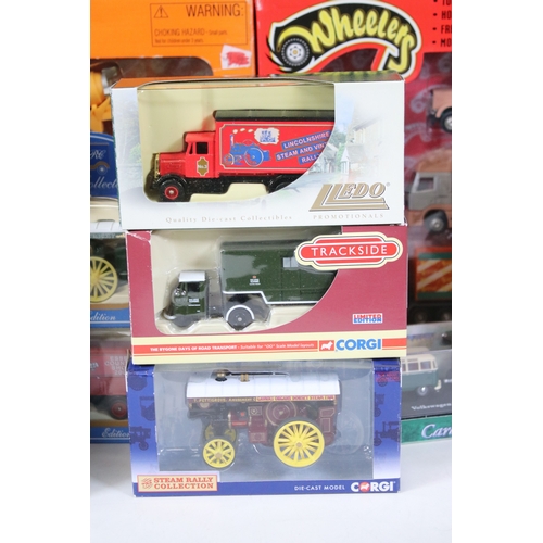 280 - 43 Boxed diecast / plastic models and sets to include 2 x Wheelers sets, Corgi Trackside, Cararama, ... 
