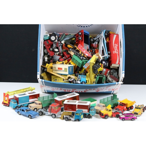 282 - Collection of circa 1970s play worn diecast models to include Matchbox Superfast, Matchbox King Size... 
