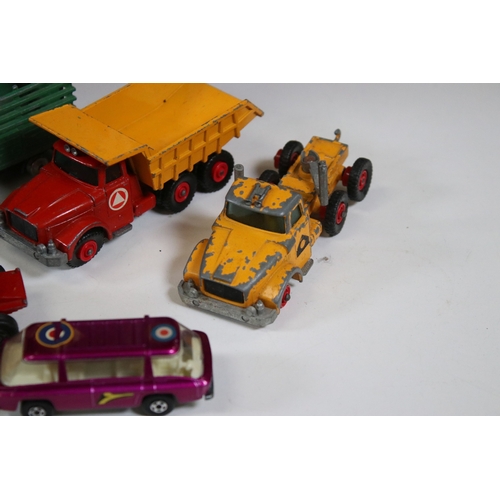 282 - Collection of circa 1970s play worn diecast models to include Matchbox Superfast, Matchbox King Size... 