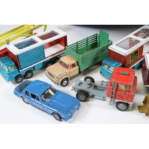 282 - Collection of circa 1970s play worn diecast models to include Matchbox Superfast, Matchbox King Size... 