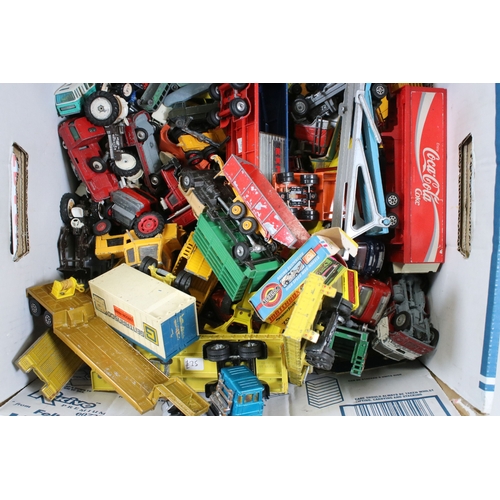 282 - Collection of circa 1970s play worn diecast models to include Matchbox Superfast, Matchbox King Size... 